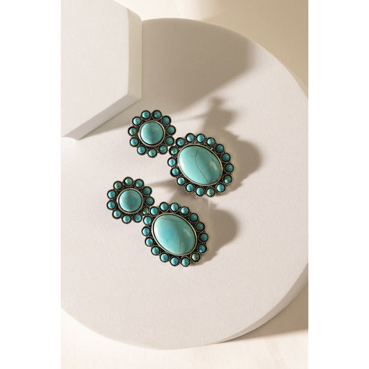 Windswept Mesa Earrings In Blue