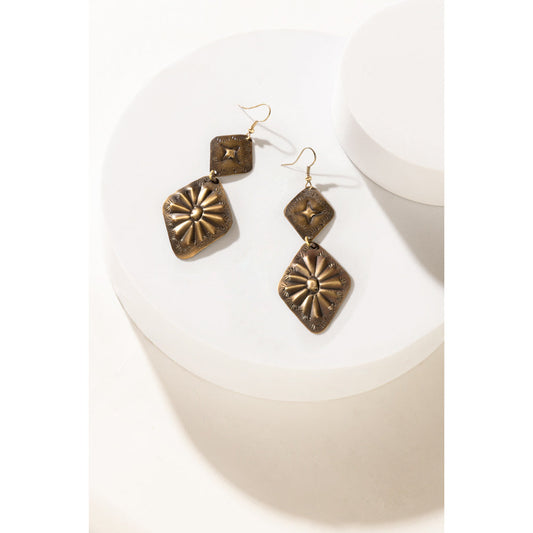 Prairie Concho Star Earrings