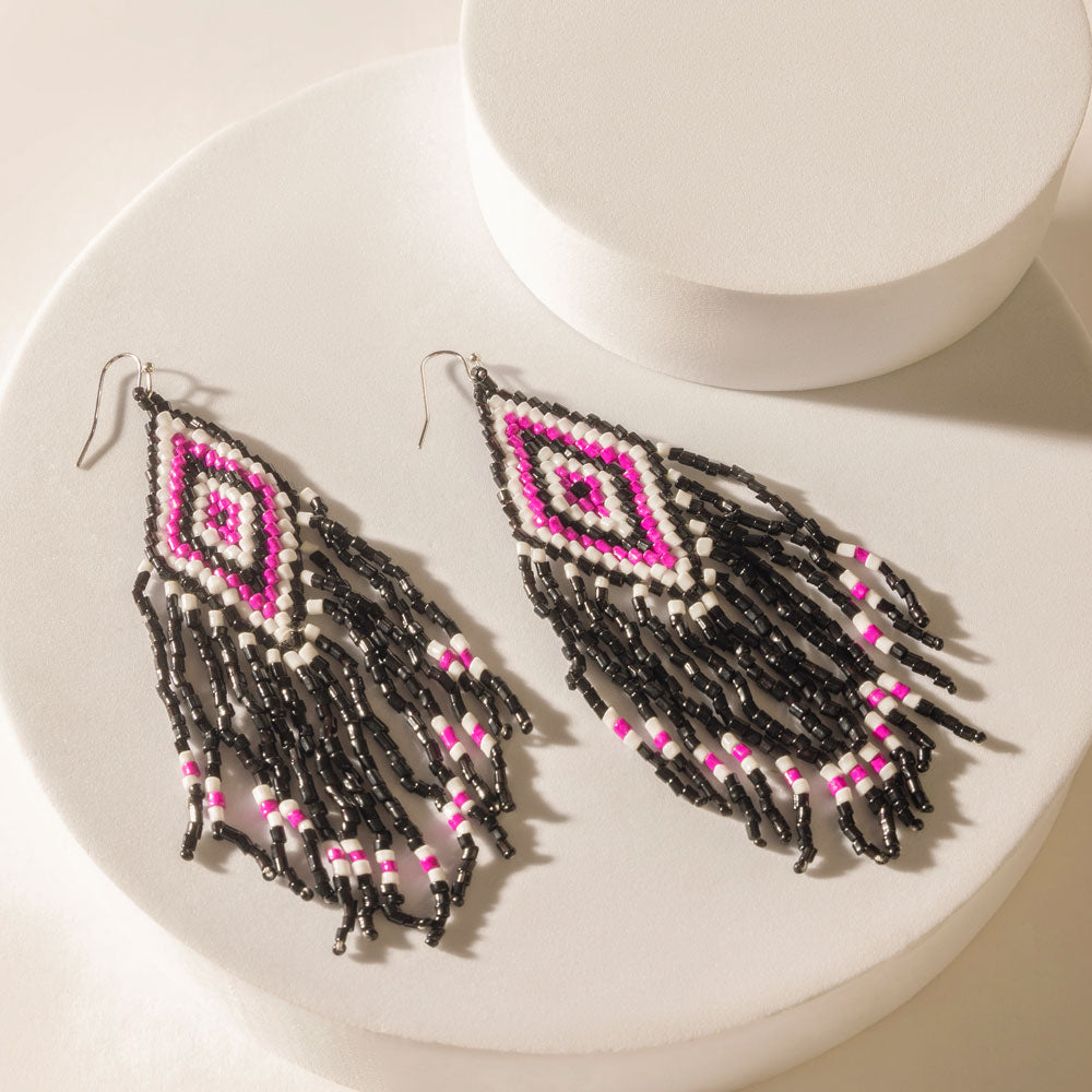 Myra Diamondback Earrings in Mesa Pink