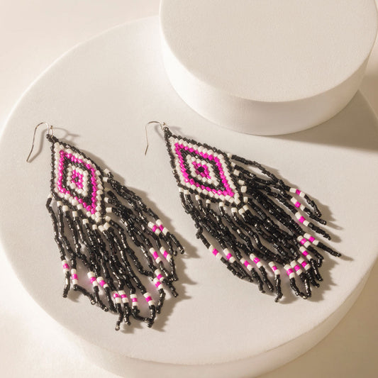 Myra Diamondback Earrings in Mesa Pink