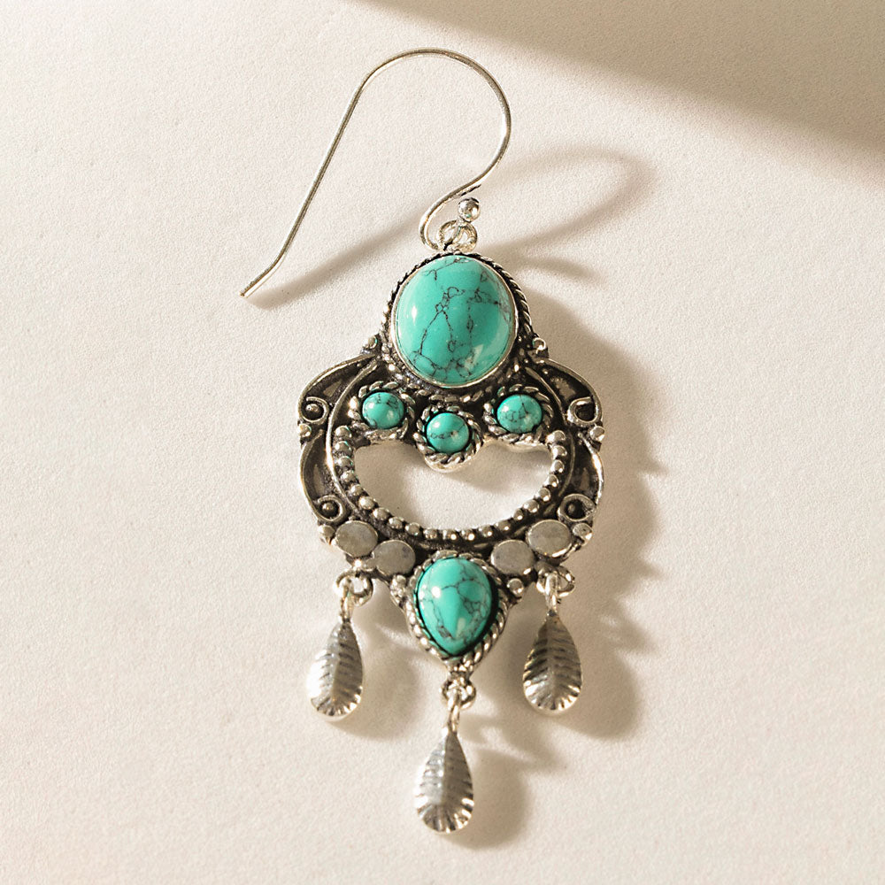 Myra Featherchant Earrings in Spirit Teal